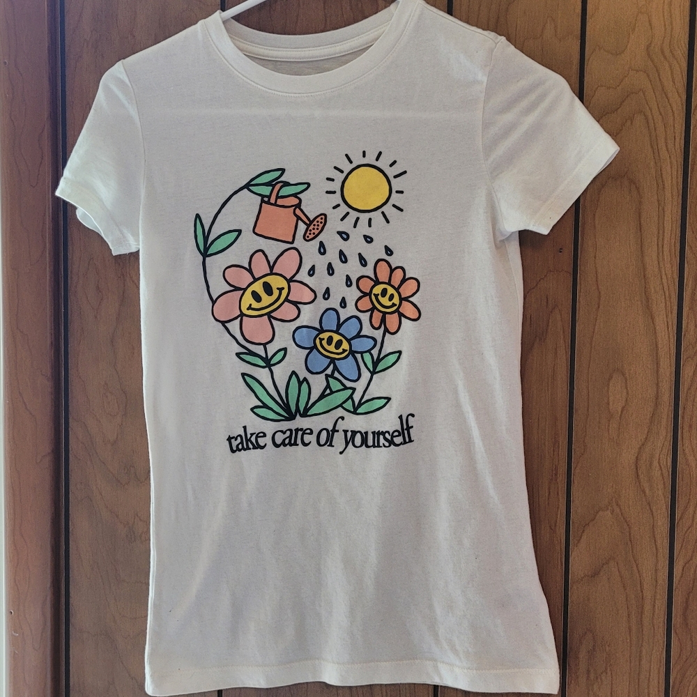 Sz XS - Aeropostale - Classic Crew T-Shirt - Take Care of Yourself